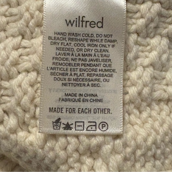 Wilfred | Wool Chunky Cable Knit Cardigan - Birch - Picture 7 of 8